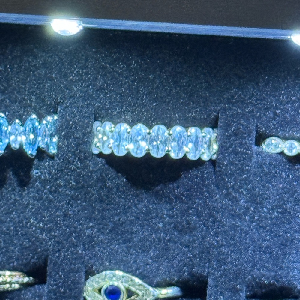 Elegant 18k Gold plate anniversary ring